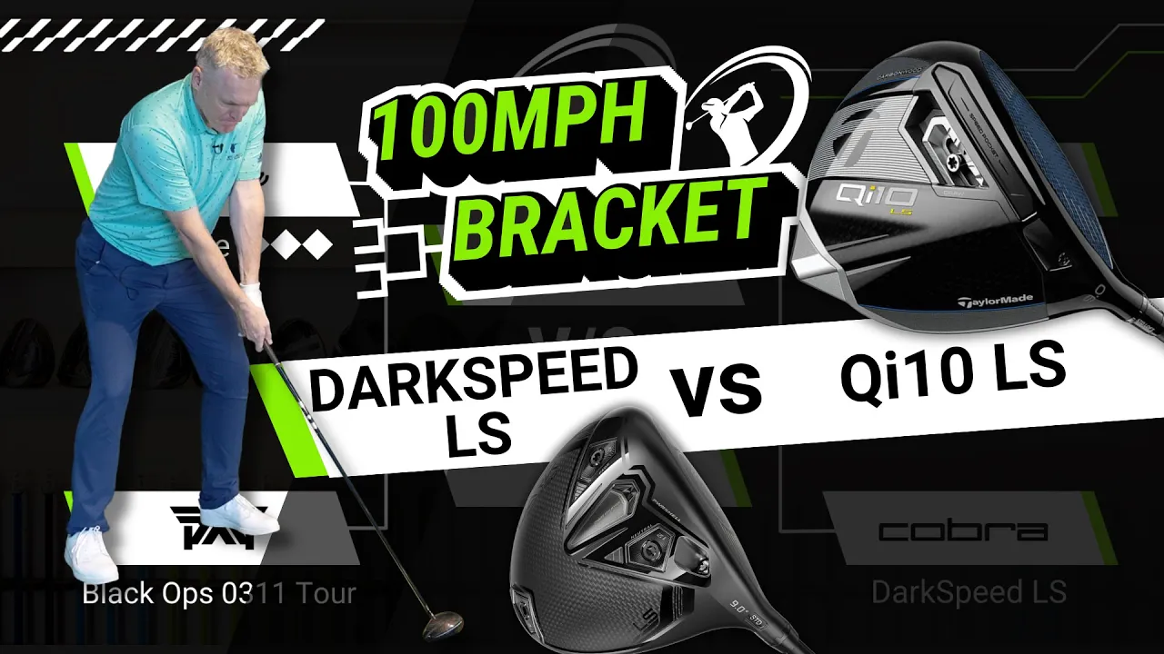 100MPH Swing Speed Driver Bracket! // TaylorMade Qi10 LS vs Cobra Darkspeed LS
